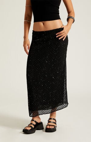 Sequin Midi Skirt image number 2