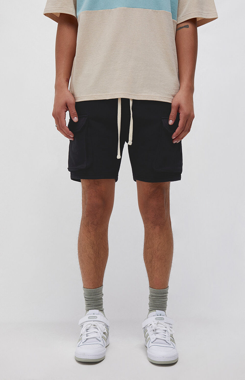 PacSun Black Cargo Shorts PacSun