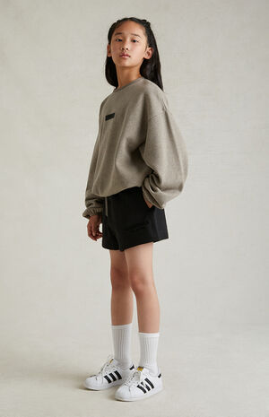 Essentials Black Sweat Shorts image number 2