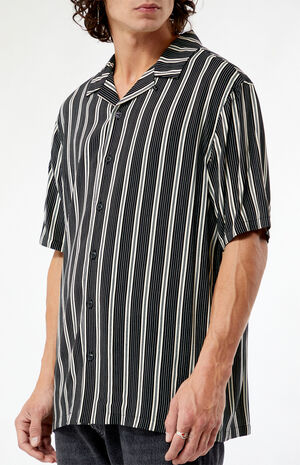 Black Viscose Camp Shirt image number 2