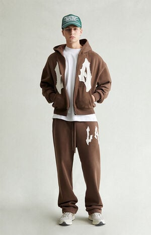LA Raw Applique Baggy Sweatpants image number 2