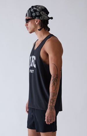 Black Active Singlet Tank Top image number 3
