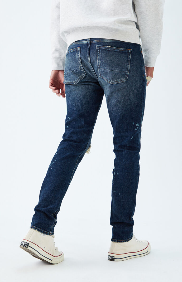 Dark Ripped Skinny Jeans