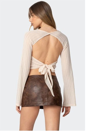Rachelle Tied Backless Top image number 1