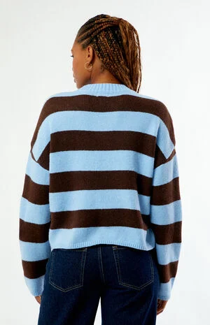 Striped Cozy Crew Neck Sweater image number 3