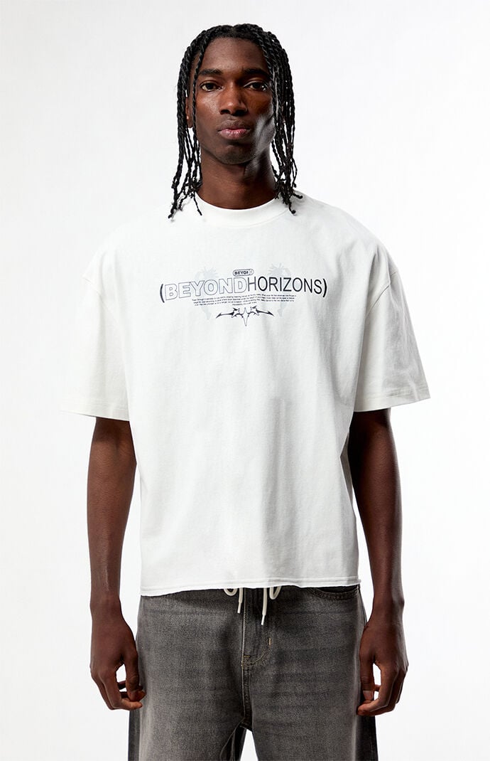 Pacsun Beyond Horizons Cropped Boxy T-Shirt