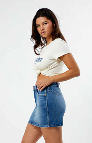 x PacSun Rodeo Denim Mini Skirt image number 3
