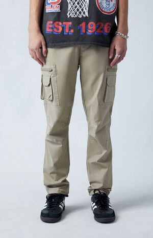 Eco Stretch Olive Slim Cargo Pants