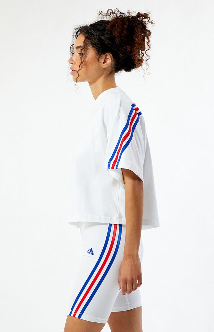 adidas Future Icons 3 Stripes Biker Shorts PacSun
