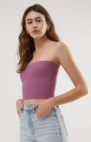 Basic Sweater Tube Top image number 2