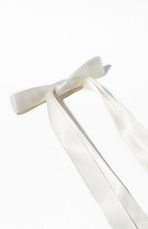Double Ribbon Bow Clip image number 2