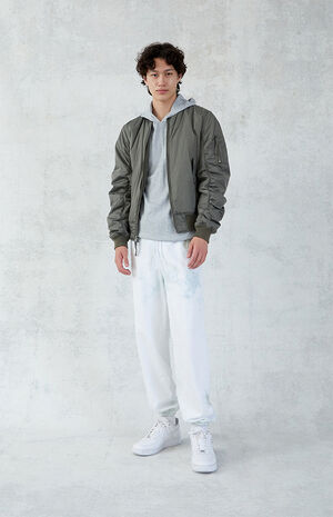 Crystal Wash Fleece Sweatpants Crystal Wash Fleece Sweatpants image number null