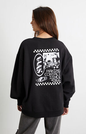 Cosmic Glow Oversized Crew Neck Sweatshirt image number 3