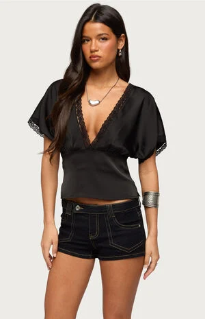 Ihara Lacey Cinched Waist Top image number 1