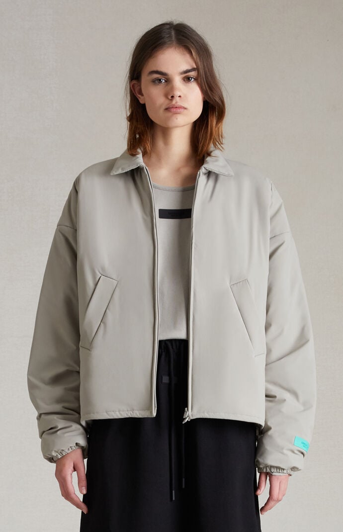 Fear of God Essentials Womens Seal Filled Bomber Jacket
