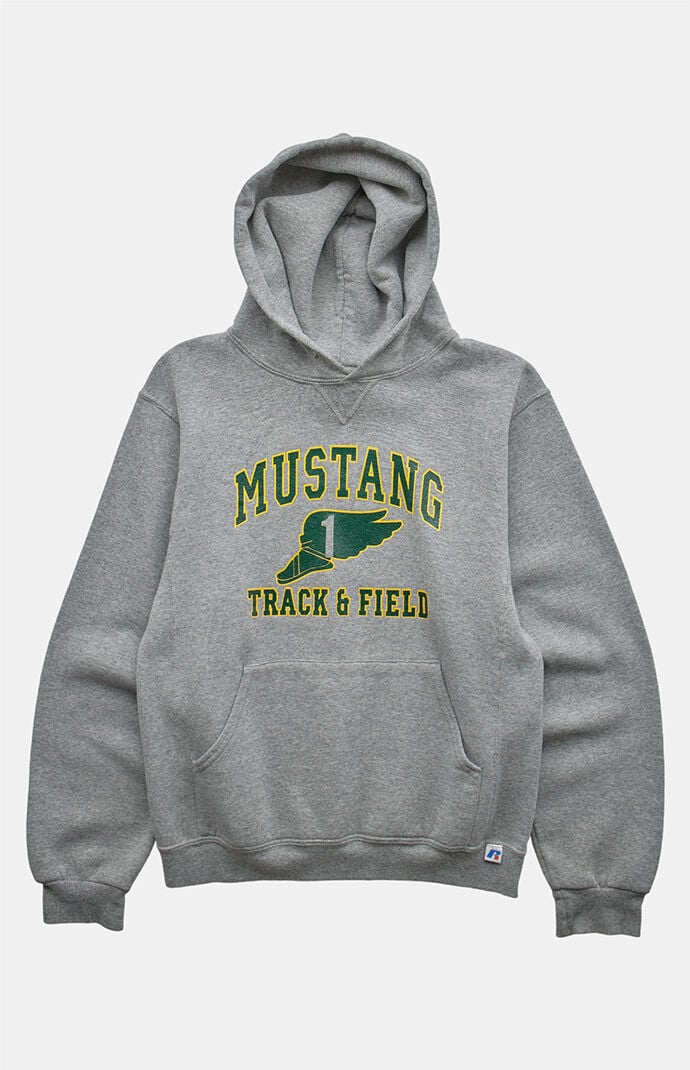 PS VINTAGE 2000s Mustang Track Russell Pullover Hoodie