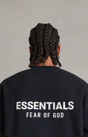 Vintage Black Classic Crew Neck Sweatshirt image number 5