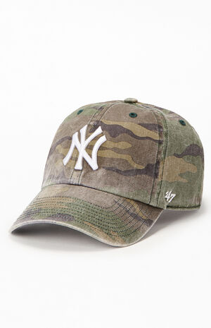 Camo NY Yankees Dad Hat image number 4