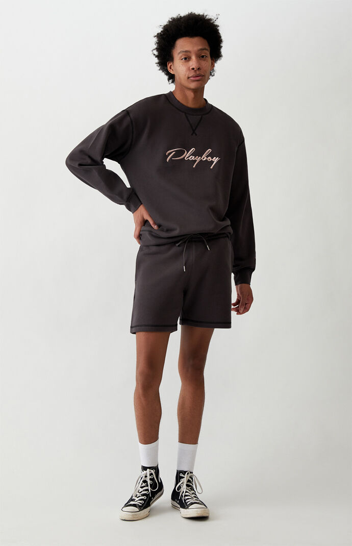 By PacSun Contrast Fleece Crew Neck Sweatshirt
