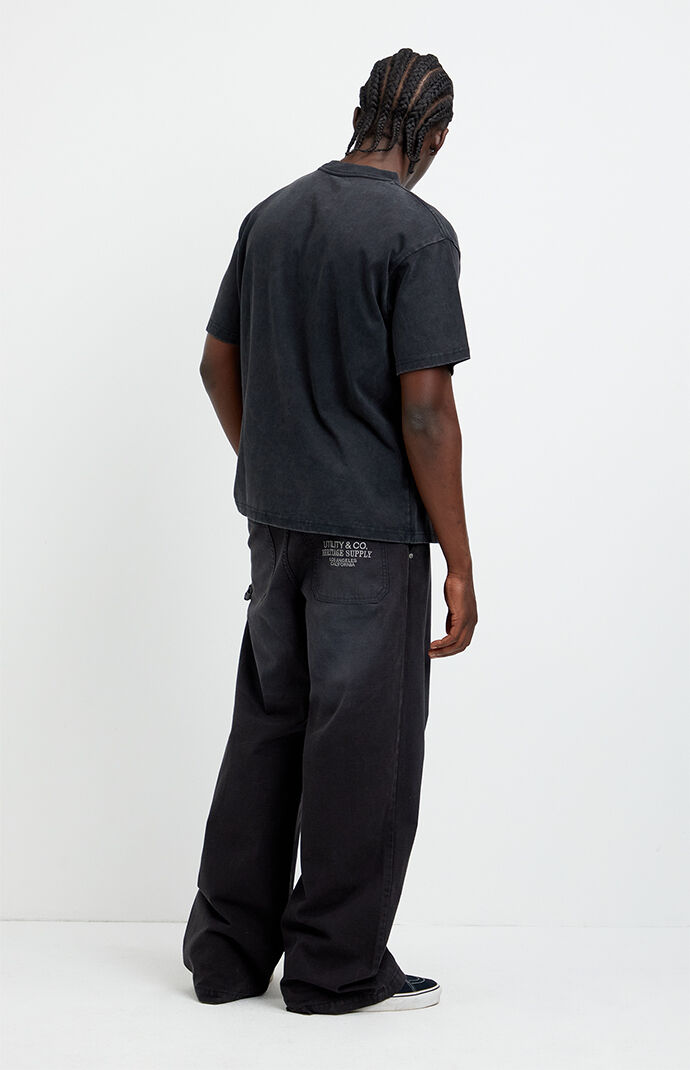 Pacsun Blake Extreme Baggy Pants Carpenter Black | Pacsun