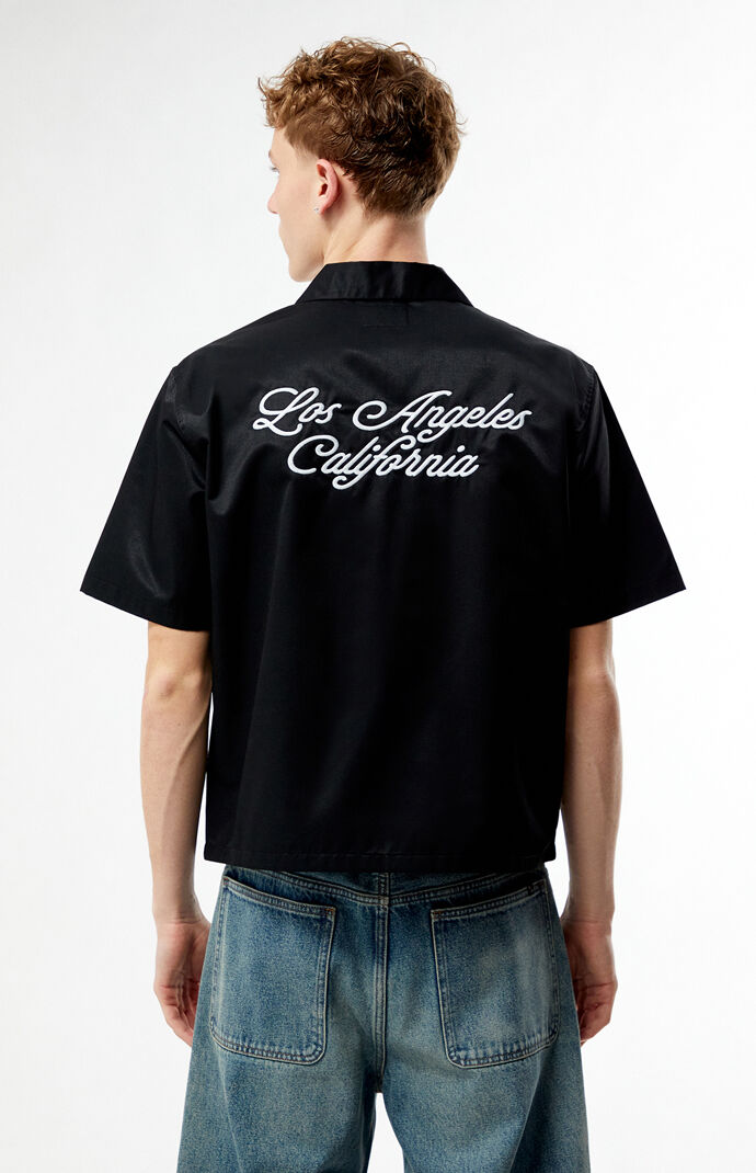 Pacsun Cursive Woven Camp Shirt