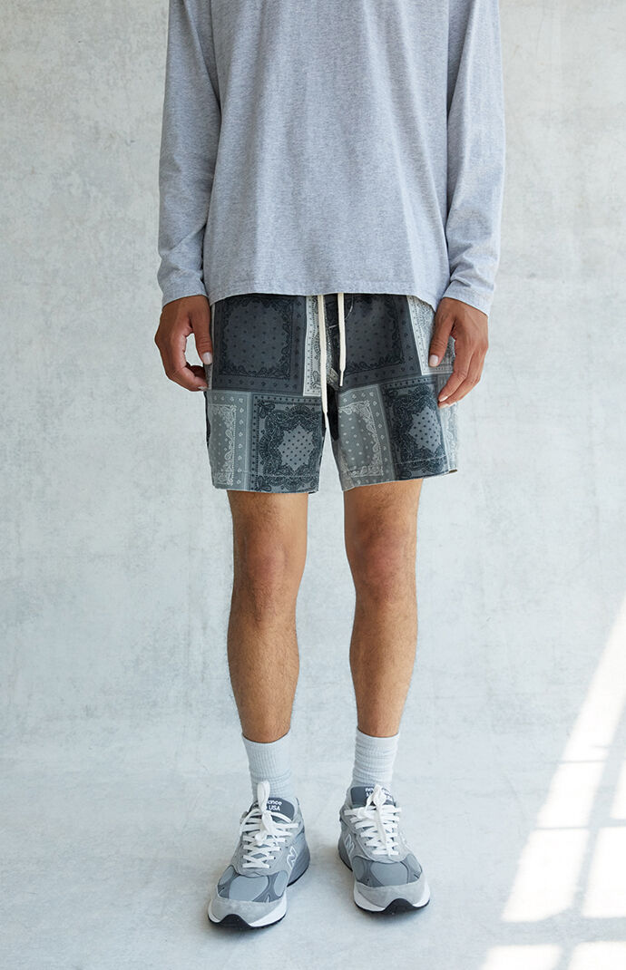 Saul Black Twill Volley Shorts