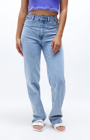 By PacSun Love Club Chain Boyfriend Jeans image number 1