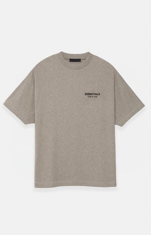 Heather Grey Crew Neck T-Shirt image number 1