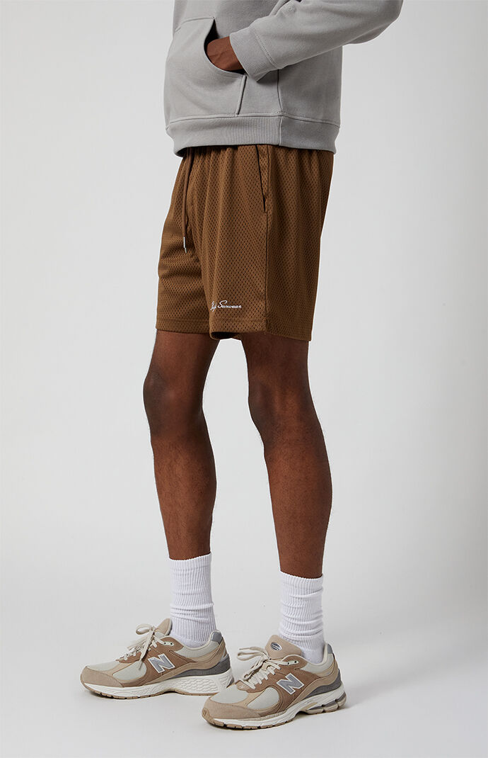 Pacsun Brown Mesh Basketball Shorts