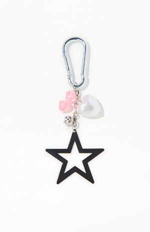 Star Bag Charm Carabiner Keychain image number 1