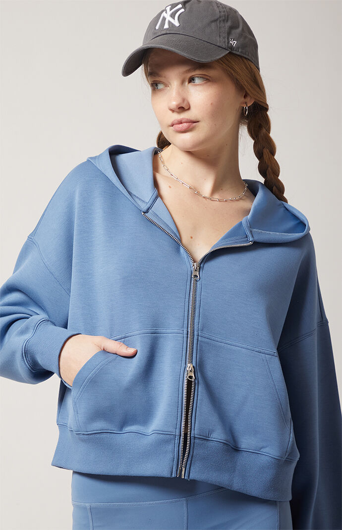 PAC 1980 Active Sweat Alta Modal Cropped Zip Up Hoodie