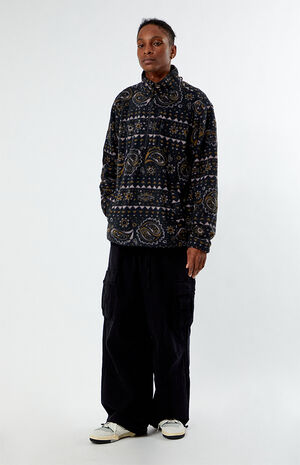 Boundary Half-Zip Mock Neck Fleece Sweatshirt image number 4