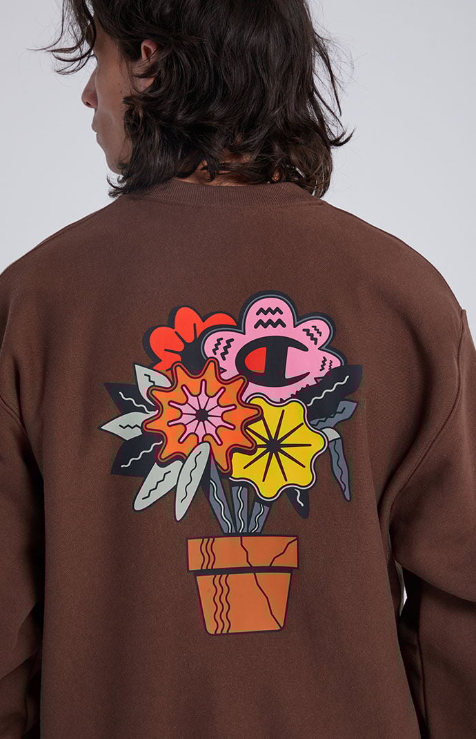 Flower champion sweatshirt store