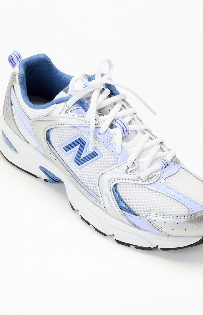 aoyuuu New Balance Blue & Silver 530 Sneakers | Pacsun