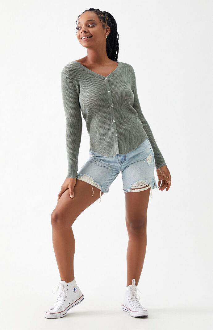 Shell Button Cardigan