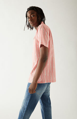 Striped Resort Seersucker Camp Shirt Striped Resort Seersucker Camp Shirt image number null