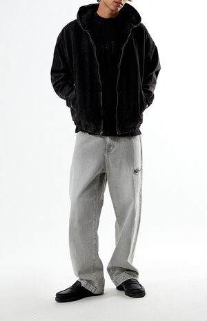 Black Wash Hooded Jacket image number 4