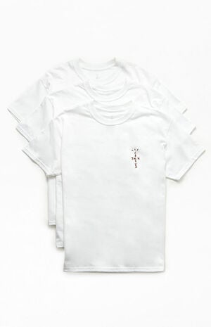 3 Pack Cactus Jack White T-Shirts image number 1