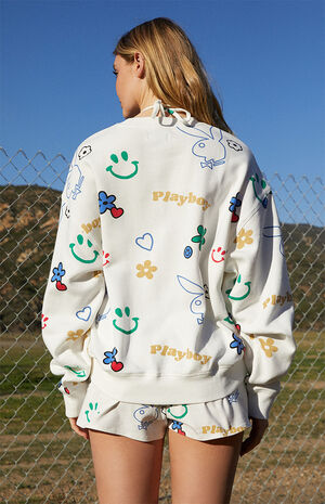 By PacSun Doodle Crew Neck Sweatshirt image number 3