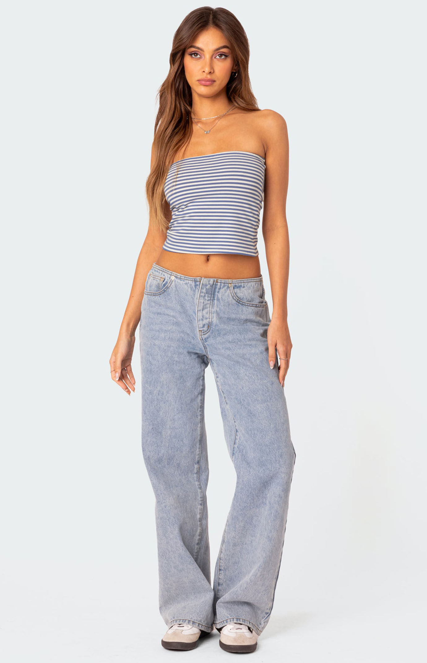 Edikted Lilah Striped Tube Top | Pacsun