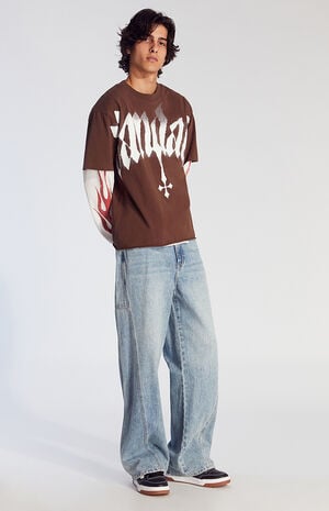Light Indigo Extreme Baggy Carpenter Jeans