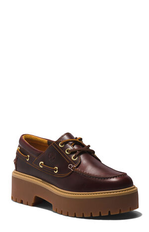 Women's Rootbeer Stone Street Boat Shoes image number 10