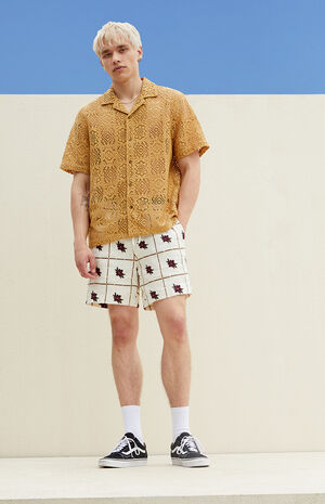 Floral Linen Shorts image number 2