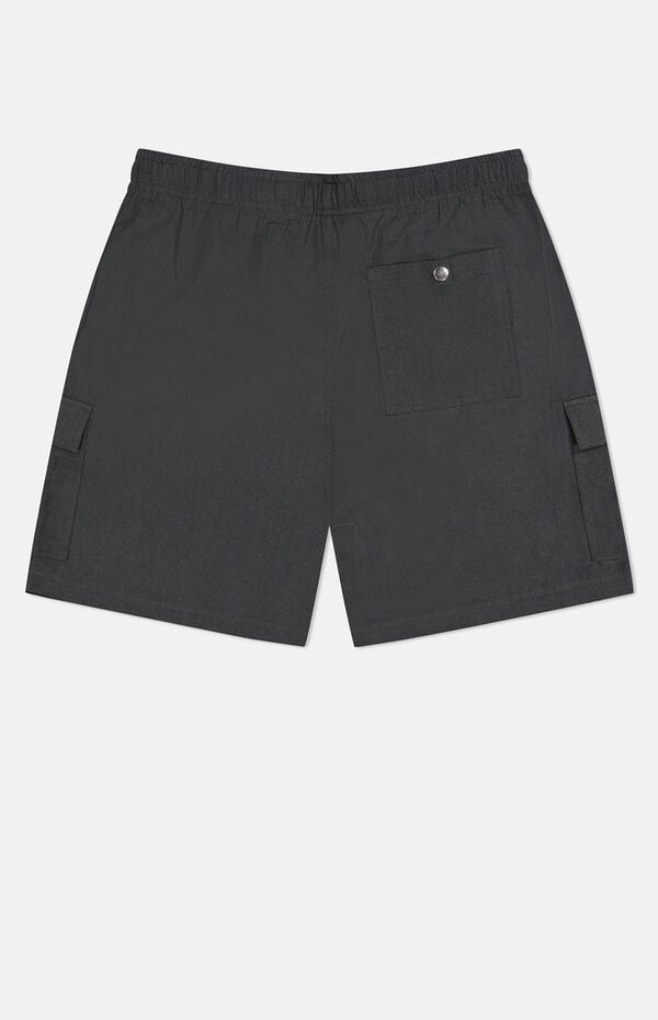 WeSC America Inc Black Linen Utility Cargo Shorts
