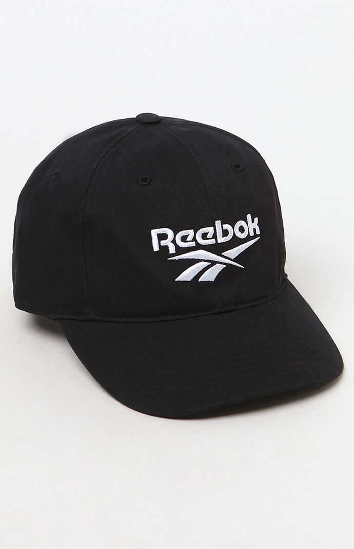 Reebok Black Strapback Dad Hat | PacSun