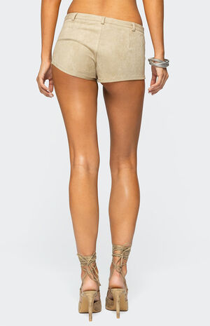 Sloane Faux Suede Micro Shorts image number 5
