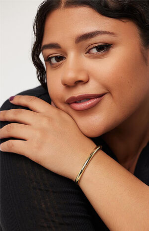 Brynley Gold Bangle Bracelet image number 4