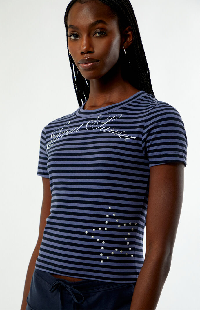 Your Favorite Sweet Sunset Striped Skimmer T-Shirt | Pacsun