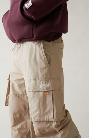 Tan Baggy Cargo Pants image number 4