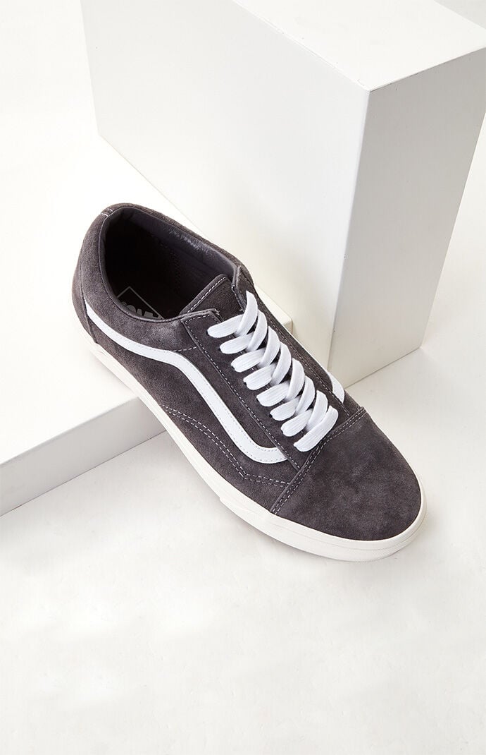 Vans Dark Gray UA Old Skool Pig Suede Shoes PacSun